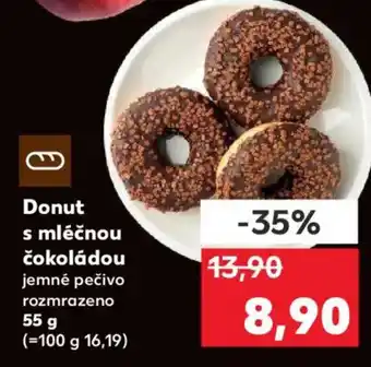 Kaufland Donut s mléčnou čokoládou nabídka
