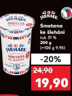 Kaufland Smetana ke šlehání tuk 31% nabídka