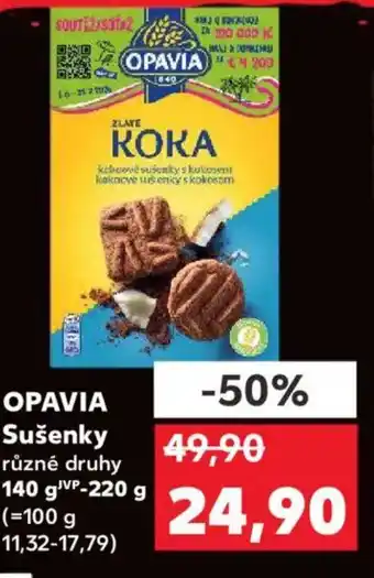 Kaufland OPAVIA Sušenky nabídka
