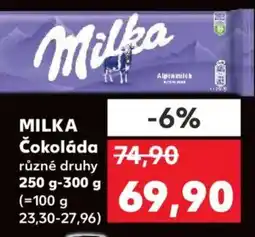 Kaufland MILKA Čokoláda nabídka