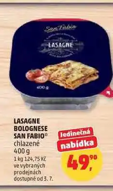 Penny Market LASAGNE BOLOGNESE SAN FABIO chlazené nabídka