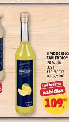 Penny Market LIMONCELLO SAN FABIO 20% alk nabídka