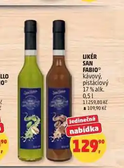 Penny Market LIKÉR SAN FABIO Κάνονý, pistáciový 17% alk nabídka