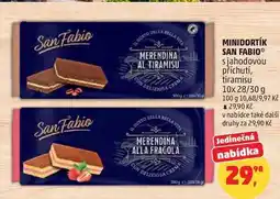 Penny Market MINIDORTÍK SAN FABIO s jahodovou příchutí, tiramisu 10x 28/30g nabídka