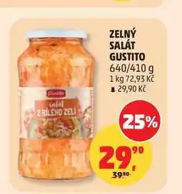 Penny Market ZELNÝ SALÁT GUSTITO 640/410 g nabídka