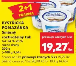 Kaufland BYSTŘICKÁ POMAZÁNKA Směsný roztíratelný tuk nabídka