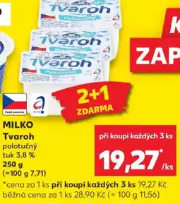 Kaufland MILKO Tvaroh nabídka