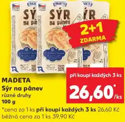 Kaufland MADETA Sýr na pánev nabídka