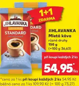 Kaufland JIHLAVANKA Mletá káva nabídka