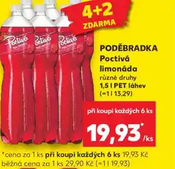 Kaufland PODĚBRADKA Poctivá limonáda nabídka