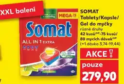Kaufland SOMAT Tablety/Kapsle/ Gel do myčky nabídka