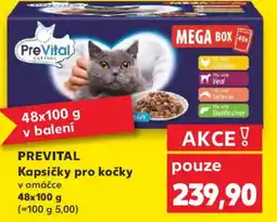 Kaufland PREVITAL Kapsičky pro kočky nabídka