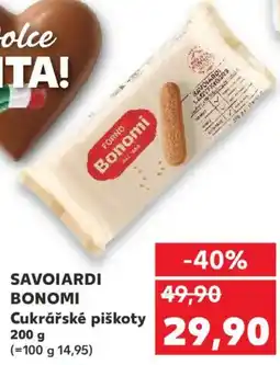Kaufland SAVOIARDI BONOMI Cukrářské piškoty nabídka
