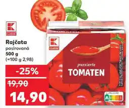 Kaufland Rajčata pasírovaná nabídka