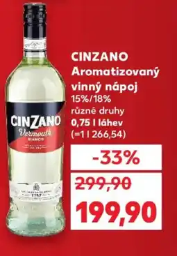 Kaufland CINZANO Aromatizovaný vinný nápoj nabídka