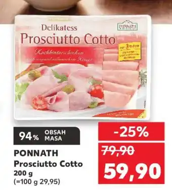 Kaufland PONNATH Prosciutto Cotto nabídka