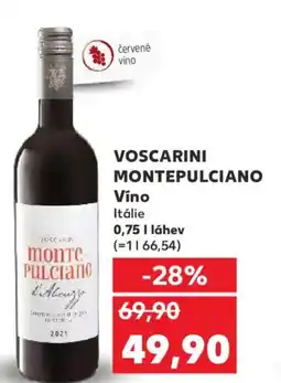 Kaufland VOSCARINI MONTEPULCIANO Víno nabídka