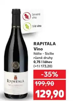Kaufland RAPITALA Vino nabídka