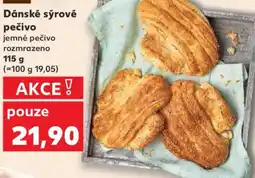 Kaufland Dánské sýrové pečivo nabídka