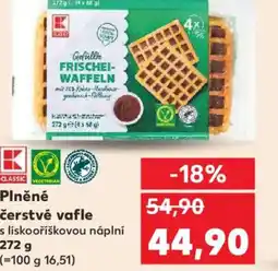 Kaufland Plněné čerstvé vafle nabídka