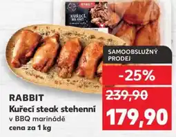 Kaufland RABBIT Kuřecí steak stehenní nabídka