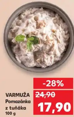 Kaufland VARMUŽA Pomazánka z tuňáka nabídka
