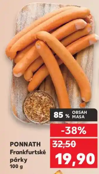 Kaufland PONNATH Frankfurtské párky nabídka