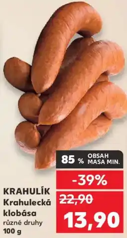 Kaufland KRAHULIK Krahulecká klobása nabídka
