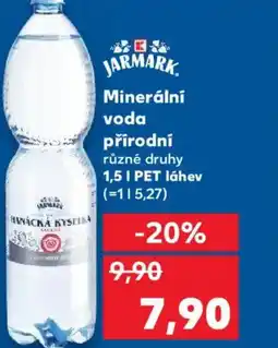 Kaufland Minerální voda přírodní nabídka
