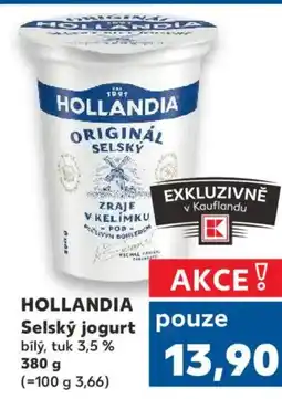 Kaufland HOLLANDIA Selský jogurt nabídka