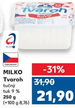 Kaufland MILKO Tvaroh nabídka