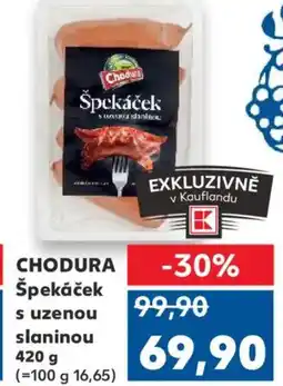 Kaufland CHODURA Špekáček s uzenou slaninou nabídka