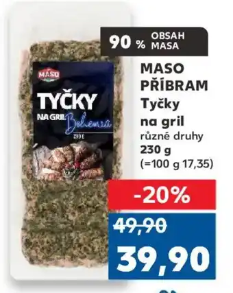 Kaufland MASO PŘÍBRAM Tyčky na gril nabídka