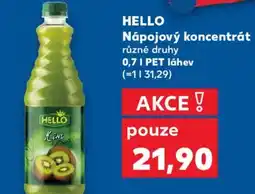 Kaufland HELLO Nápojový koncentrát nabídka