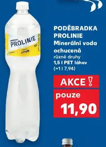 Kaufland PODĚBRADKA PROLINIE Minerální voda ochucená nabídka