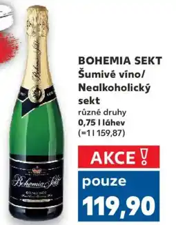 Kaufland BOHEMIA SEKT Šumivé víno/ Nealkoholický sekt nabídka