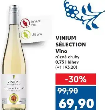 Kaufland VINIUM SÉLECTION Víno nabídka