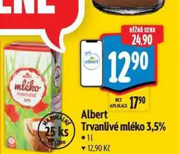 Albert Albert Trvanlivé mléko 3,5% nabídka