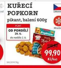 RABBIT řeznictví KUŘECÍ POPKORN pikant, balení nabídka