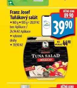 Albert Franz Josef Tuňákový salát nabídka