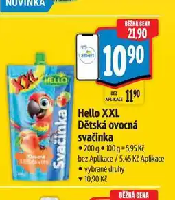 Albert Hello XXL Dětská ovocná svačinka nabídka