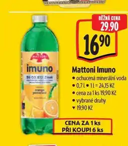 Albert Mattoni Imuno ochucená minerální voda nabídka