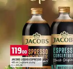 Terno JACOBS LIQUID ESPRESSO 485 ml vybrané druhy nabídka