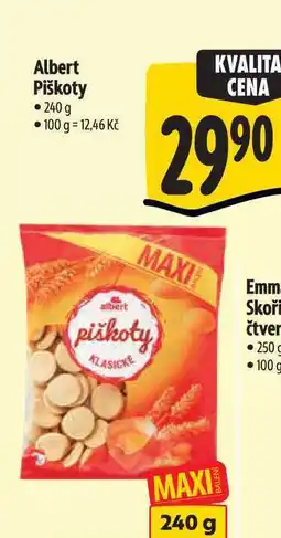 Albert Albert Piškoty nabídka