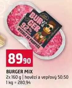 Terno BURGER MIX 2x 160 g hovězí a vepřový nabídka