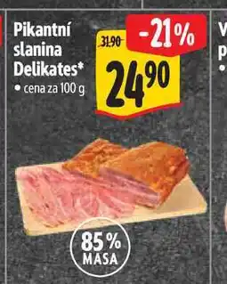 Albert Pikantní slanina Delikates nabídka