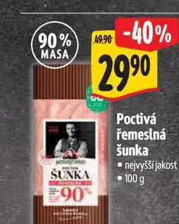 Albert Poctivá řemeslná šunka nabídka