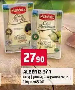 Terno ALBÉNIZ SÝR 60 g plátky vybrané druhy nabídka