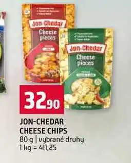 Terno JON-CHEDAR CHEESE CHIPS 80 g vybrané druhy nabídka