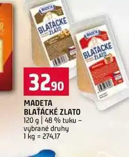 Terno MADETA BLAŤÁCKÉ ZLATO 120 g 48% tuku vybrané druhy nabídka